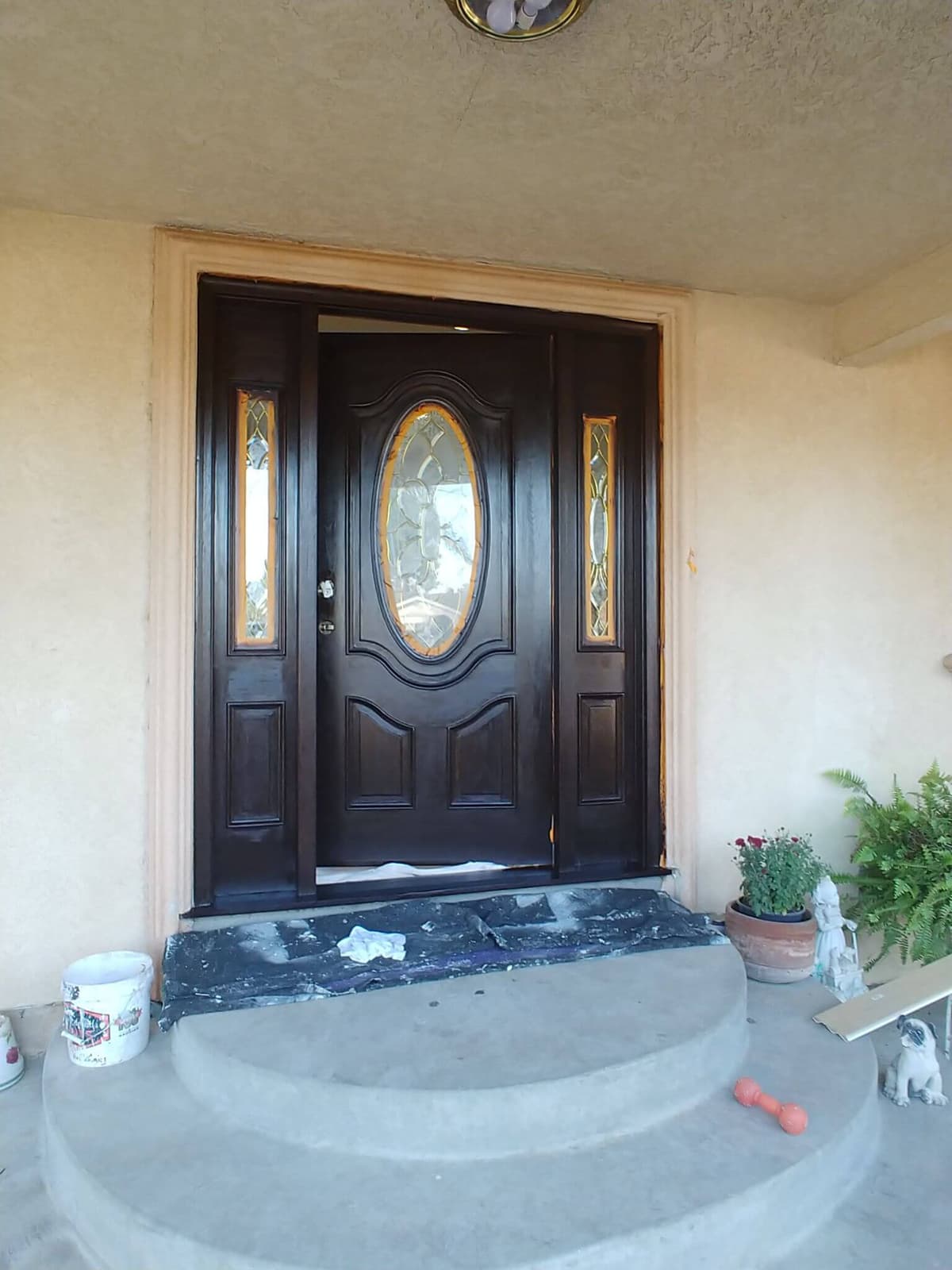 Wood door refinishing San Marino
